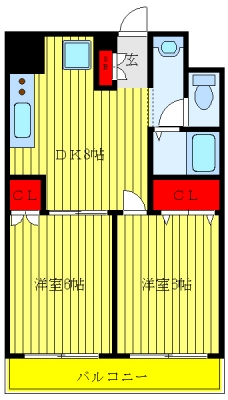 ヴィラセブンの間取り図