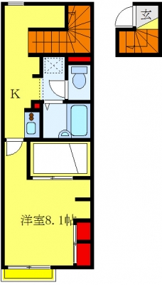 レオパレスソレーユⅡの間取り図
