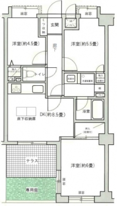 レクセル小竹向原の間取り図