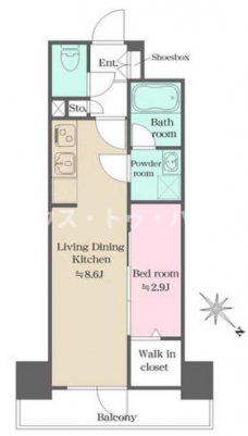 ウエリスアーバン大塚の間取り図