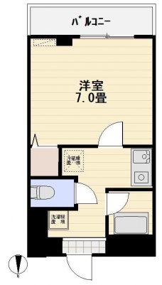 コーポフタバの間取り図
