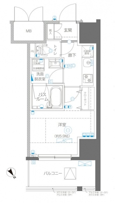 アルファレジデンシア南千住の間取り図