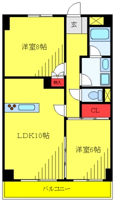 ＰＲＥＳＴＩＧＥミネギシの間取り図