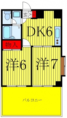 サンライズ末広１の間取り図