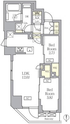 アジールコート王子の間取り図