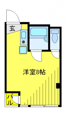 プレステージ島村の間取り図