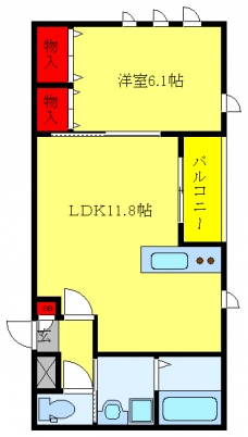 アーバンヒルズの間取り図