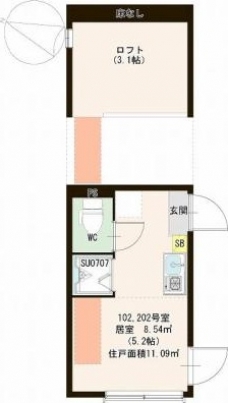 North Baseの間取り図