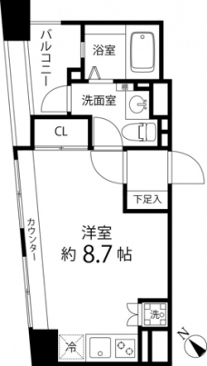 レニール本駒込の間取り図