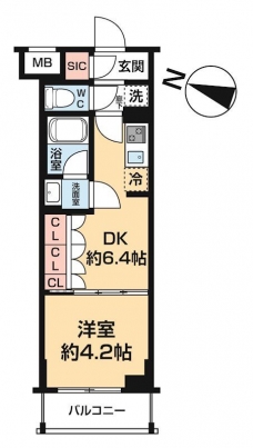 ＡＲＣＯＢＡＬＥＮＯ ＨＡＳＵＮＥⅠの間取り図