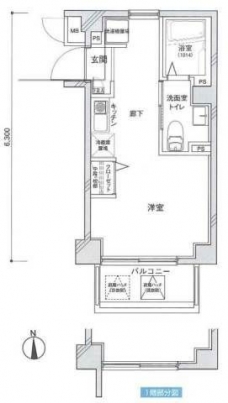 ヴェルト川口並木の間取り図