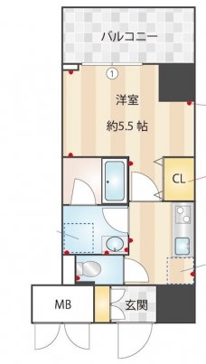 アルファレジデンシア南千住の間取り図