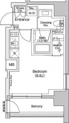 ザ・パークハビオ入谷の間取り図