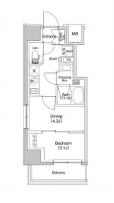 ザ・パークハビオ川口の間取り図