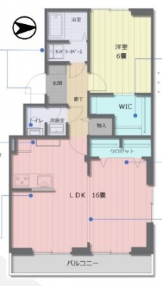 浮間パークサイドハイツの間取り図