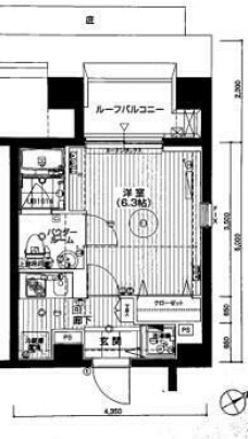 アプルシテイ本駒込の間取り図