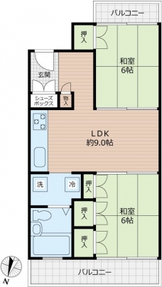 ノアハウスの間取り図