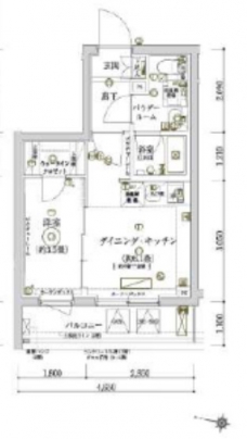 ECREDE赤羽SOUTHの間取り図
