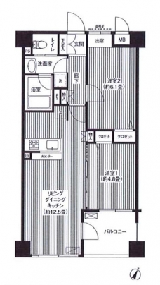 アゼリアヒルハイツの間取り図