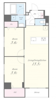 Eau・Clair 道灌山の間取り図