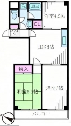 コアプラス王子の間取り図