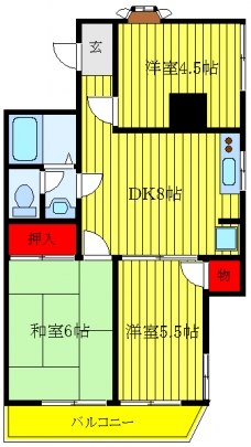 リバーサイドシティの間取り図