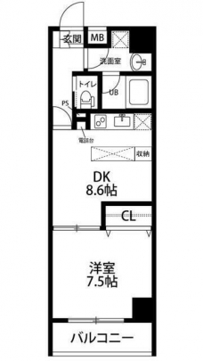 サニープレイスの間取り図