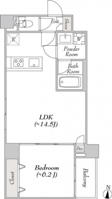ルミーク大山の間取り図