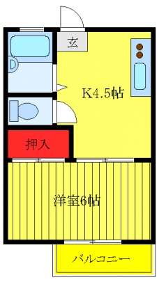 高畑マンションの間取り図