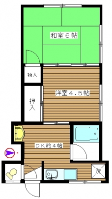 共栄ハイツの間取り図