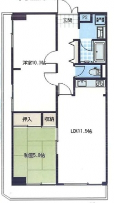 赤羽スカイハイツの間取り図