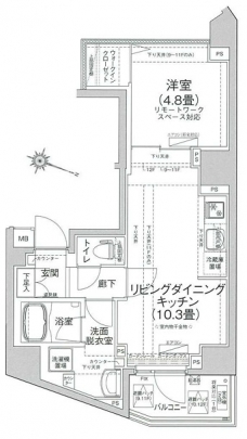 アイルプレミアム本駒込の間取り図