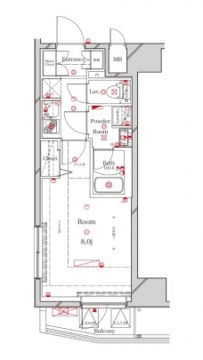 アルテカーサプレスト北千住の間取り図