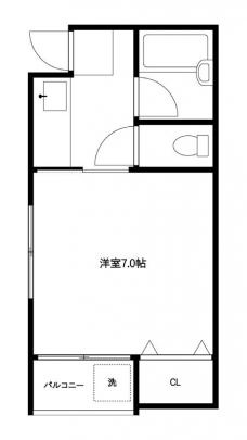 メゾネット平山の間取り図
