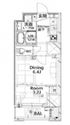 フロンティアレジデンス板橋の間取り図