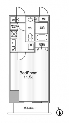 アーバンフラッツ池袋プレミアムの間取り図