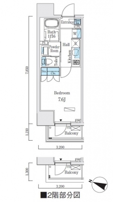 ジオエント本郷三丁目の間取り図