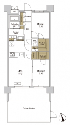 RJRプレシア川口の間取り図