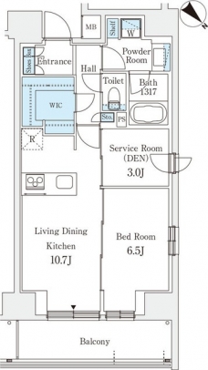 リテラス西日暮里の間取り図