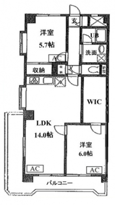 グランメール戸田の間取り図