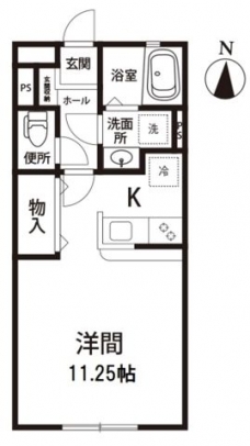 ボン　メゾン　ミウラの間取り図
