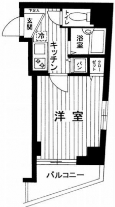 アムス東池袋の間取り図