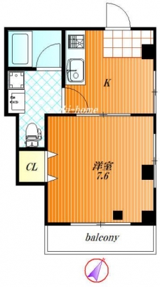 メルベーユ十条の間取り図