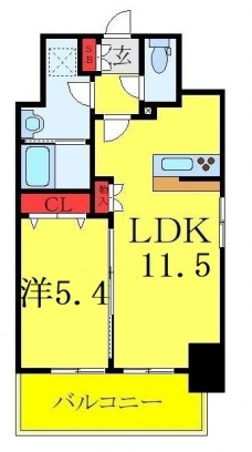 ＲＩＤＧＥ王子神谷の間取り図