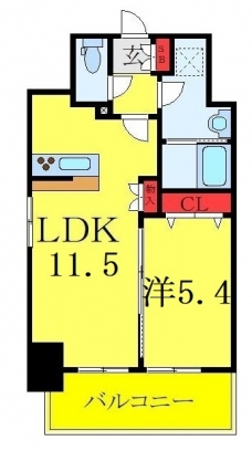 ＲＩＤＧＥ王子神谷の間取り図
