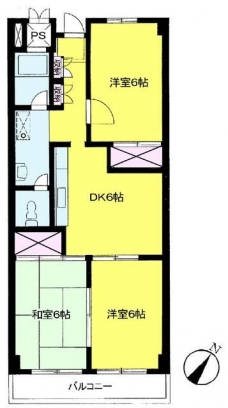 新井マンションの間取り図