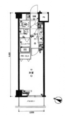スカイコート板橋五番館の間取り図