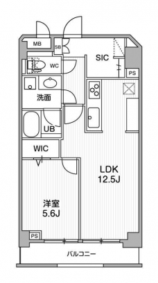 ミリアレジデンス上池袋Ⅱの間取り図