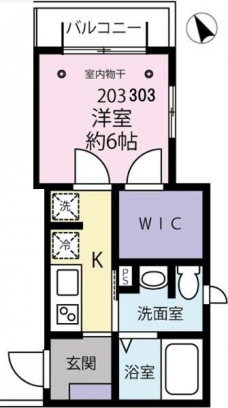 ハリントンテラスの間取り図