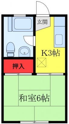 神田マンションの間取り図
